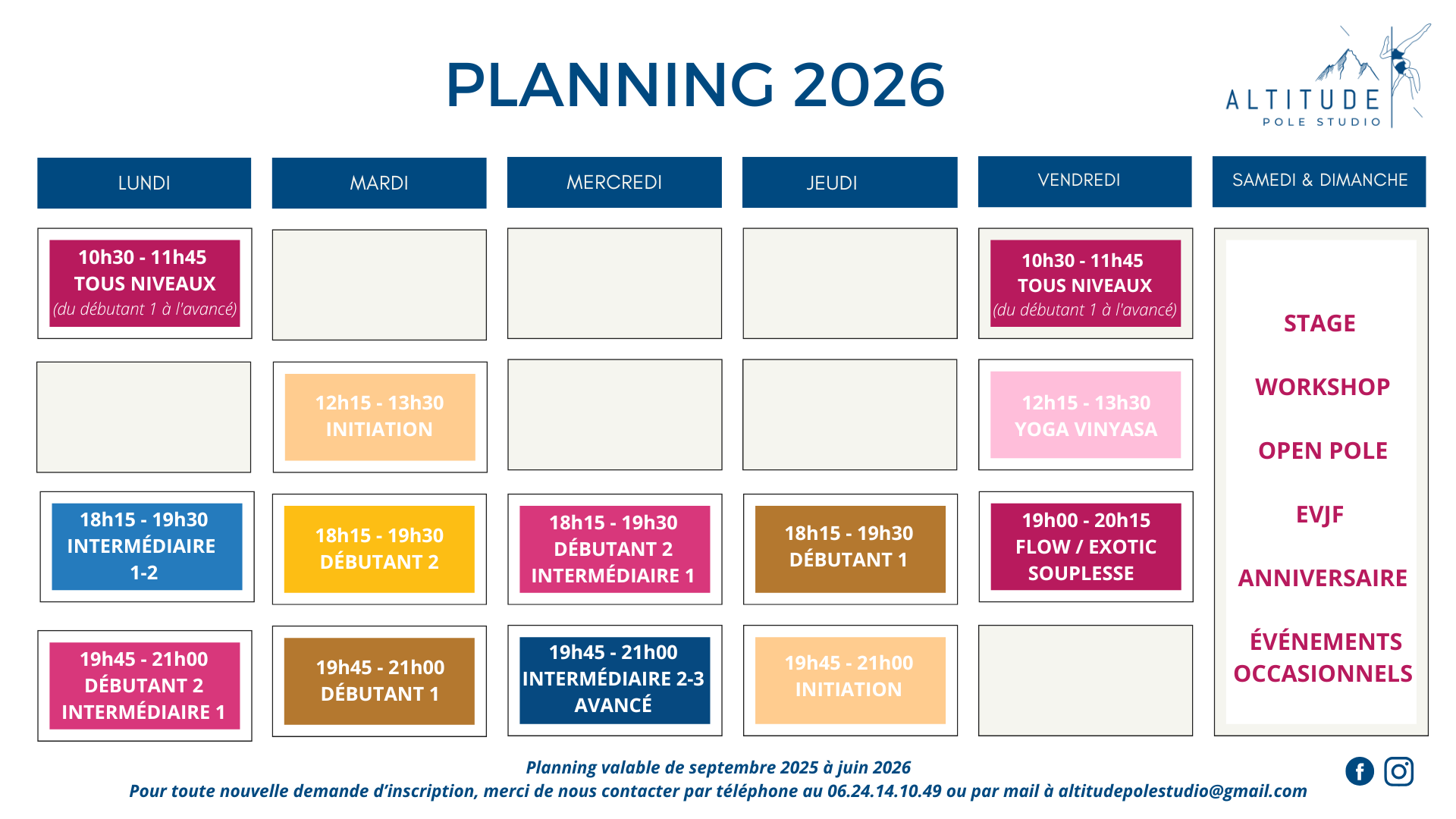 planning Altitude Pole Studio